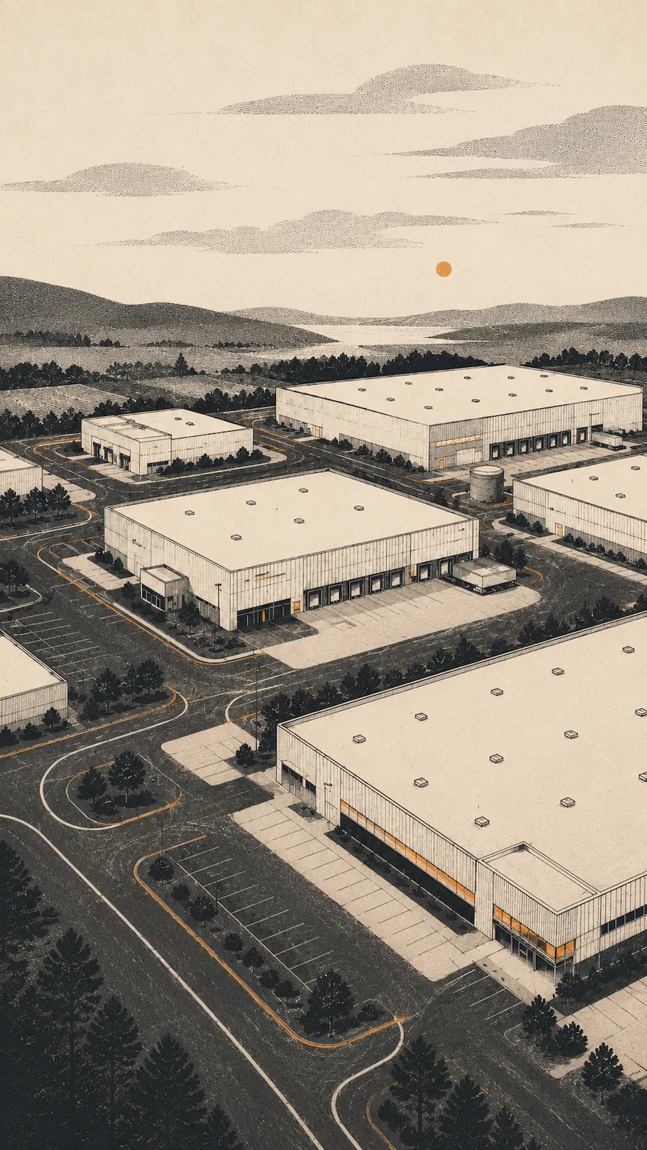Illustration: the manual reality of commercial solar prospecting